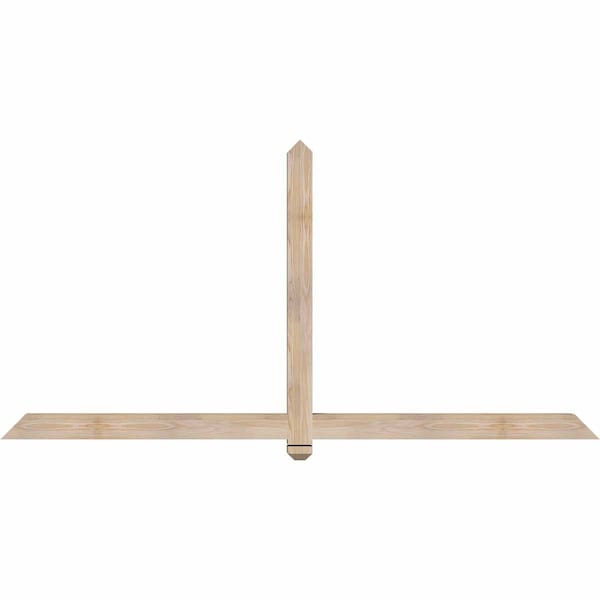 Ekena Millwork Eugene Smooth Timber Gable Bracket, Douglas Fir, 84"W x 42"H x 3 1/2"D x 3 1/2"F, 12/12 Pitch GBW084X42X0404EUG00SDF - main